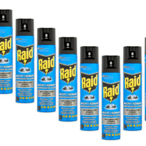 7 x Raid Insektenspray 400ml gegen Fliegen & Mücken – Sofortwirkung